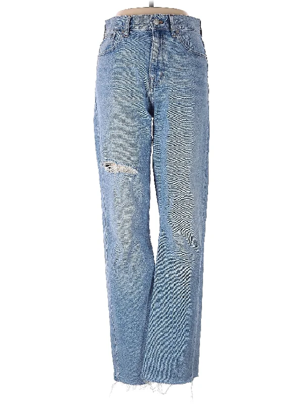 women's denim jeans for tall womenHigh-Rise Wide-leg Jeans