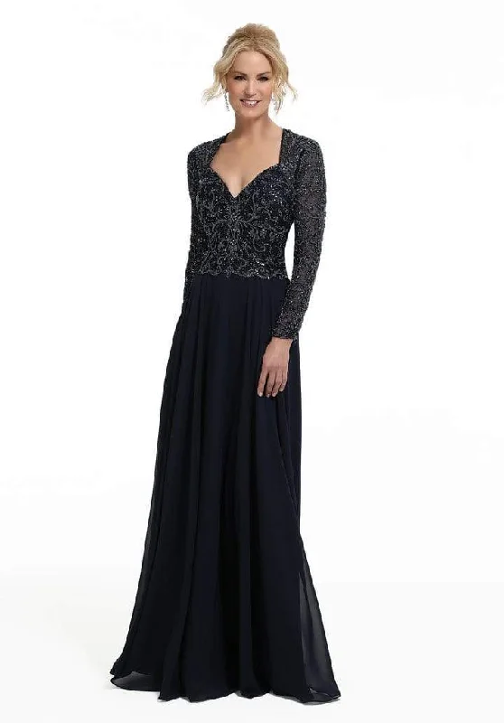 Formal Dress for Civil CeremoniesMGNY By Mori Lee - Beaded Embroidered Queen Anne Gown 72034SC