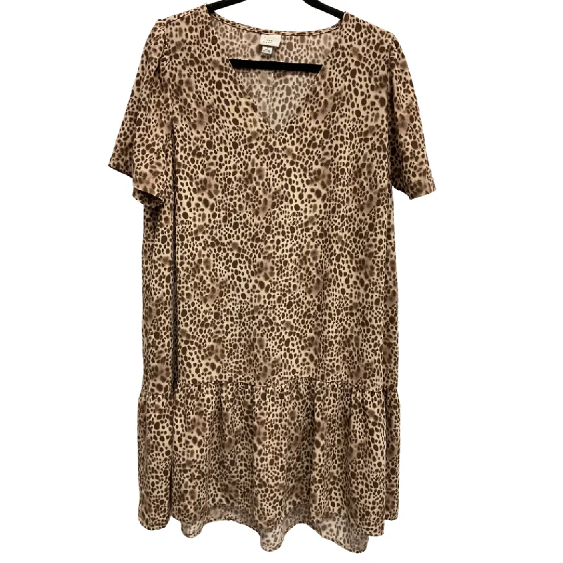 women's bridesmaid dressesDress Casual Short By A New Day In Leopard Print, Size: L