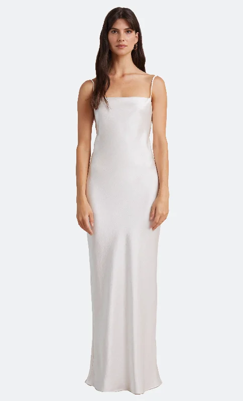 women's evening dressesTHE DREAMER TIE DRESS - IVORY