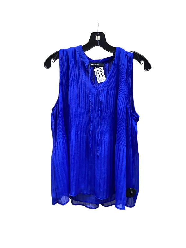 women's tops with spaghetti straps and deep V-necksTop Sleeveless By Ellen Tracy  Size: M