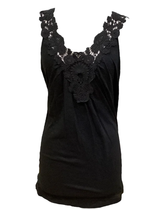 women's tops with sheer overlaysTop Sleeveless By Lane Bryant  Size: 22