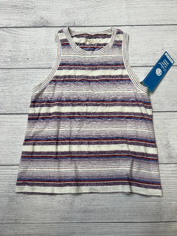 striped women's topsTop Sleeveless By Madewell  Size: M