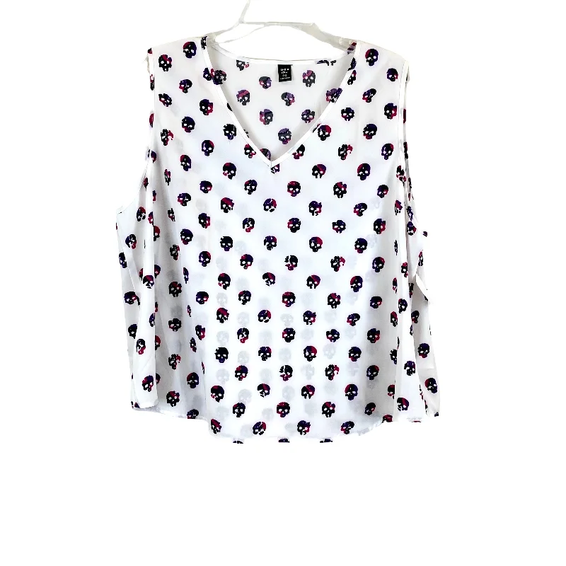 women's tops for those who want to add a personal touch to their wardrobe with unique and one-of-a-kind piecesTop Sleeveless By Shein  Size: Xxxl