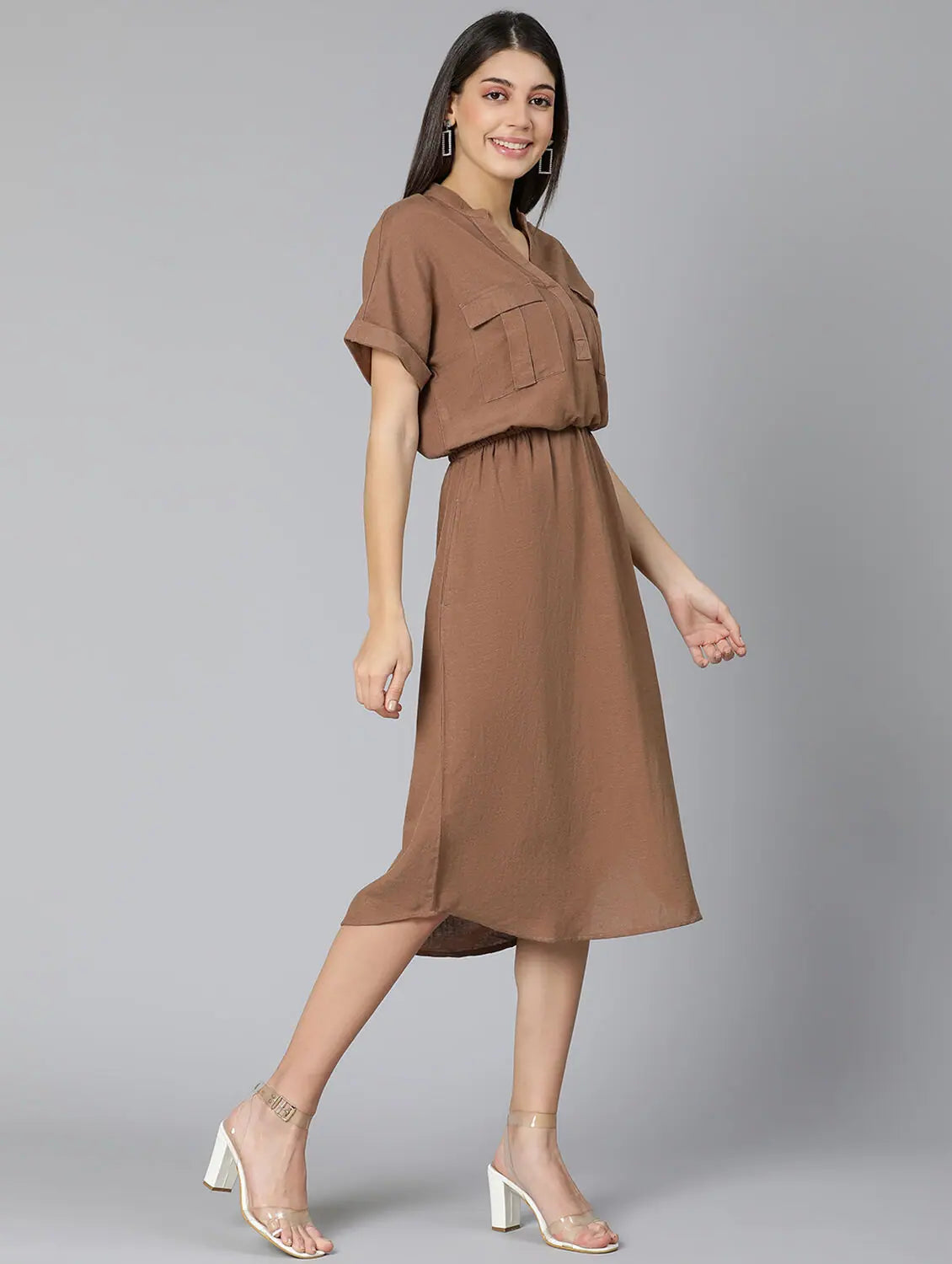 maxi dresses for special occasionsCurious Brown Women Long Linen Blend Dress