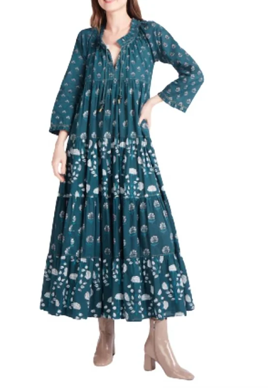 maxi dresses with keyhole backsSonia Long Dress in Green Indira