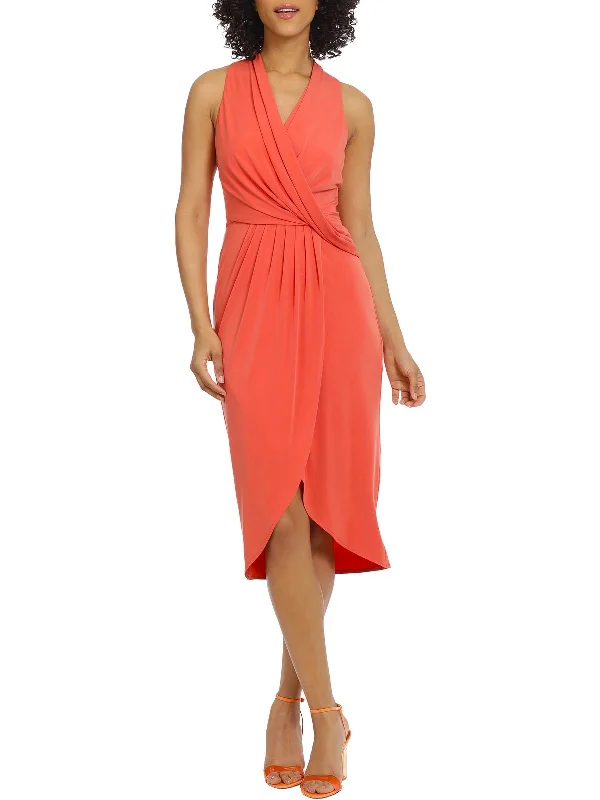 silk maxi dressesWomens Pleated Long Wrap Dress